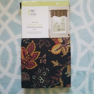 Decorative Arruda Floral Window Valence